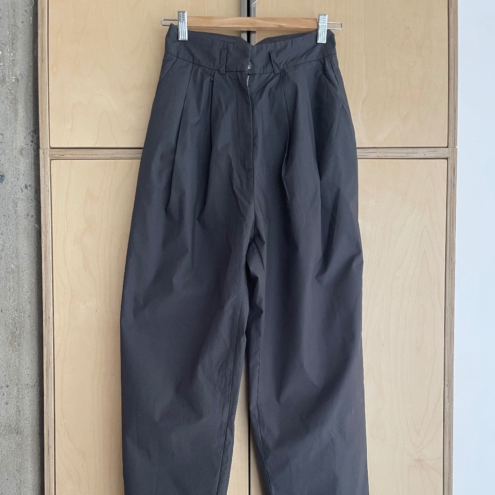 Maria Cher | Gunmetal grey pleated trousers